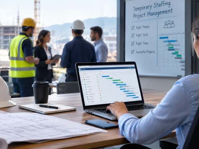 Temporary staffing project management